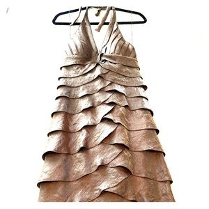 Cache tiered cocktail dress